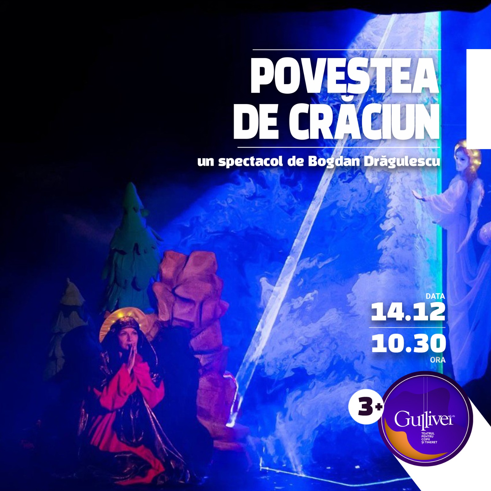 ”Povestea de Crăciun” aduce magia sărbătorilor la Teatrul ”Gulliver”